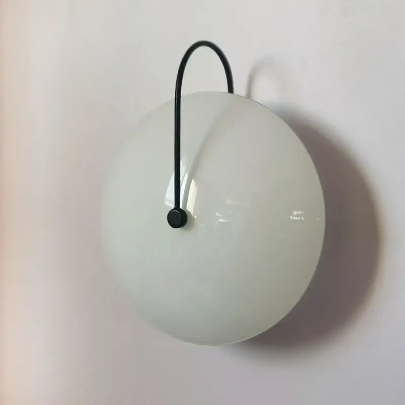 Minimalist Decor Round Fluted Striped Glass Wall Sconce WA1010 5