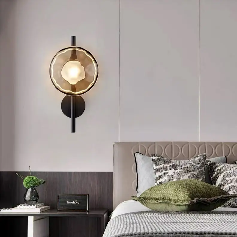 Minimalist Glass Wall Sconce for Bedroom/ Bedside/ Hallyway/Hotel WA1011 8