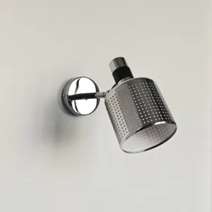 Adjustable Perforated Metal Cylinder Wall Sconce for Hotel Guest Room Apartment WA1021 4