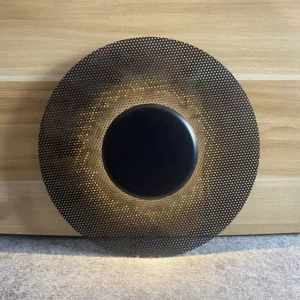 Modern Matte Black Mesh Metal LED Wall Lamp for Hotel Apartment WA1024 4