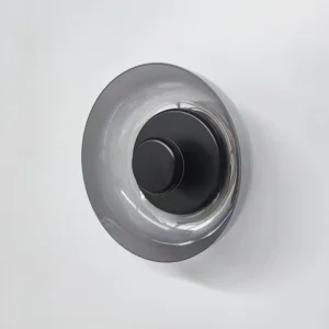 Modern Black & Gold Metal With Glass LED Wall Lamp WA1025 8