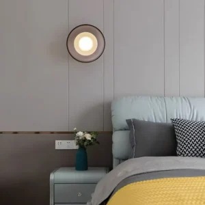 Minimalist Ring Glass Wall Lamp Bedroom Decor WA1026 2