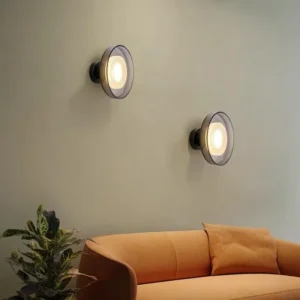 Minimalist Ring Glass Wall Lamp Bedroom Decor WA1026 3