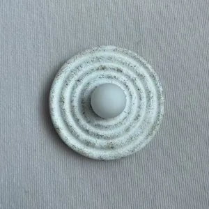 Wabi Sabi Textured Resin Round Decor Wall Sconce WA1029 1