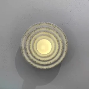 Wabi Sabi Textured Resin Round Decor Wall Sconce WA1029 3
