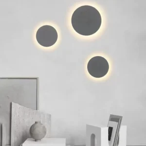 Modern Round Cement LED Wall Sconce WA1039 3