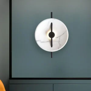 Modern Round White Resin LED Wall Lamp WA1040 2