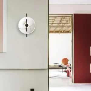 Modern Round White Resin LED Wall Lamp WA1040 3
