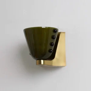 Modern Brass Metal Base with Dot Glass Cone Wall Sconce WA1047 6