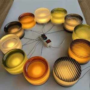 Minimalist Circular Glass LED Wall Lamp WA1050 3