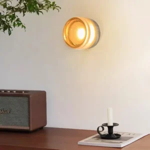 Minimalist Circular Glass LED Wall Lamp WA1050 8
