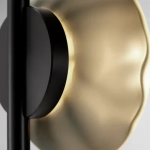 Modern Vertical 3-Light Glass Floor Lamp with Black Metal FL-A006 2