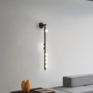 Minimalist Linear Metal Multi -Globe Glass Wall Lamp WA1055 1