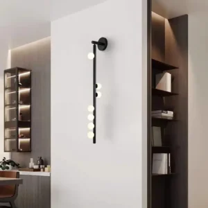 Minimalist Linear Metal Multi -Globe Glass Wall Lamp WA1055 2