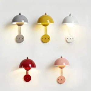 Minimalist Mushroom Metal Shade Decor Wall Sconce WA1061 2