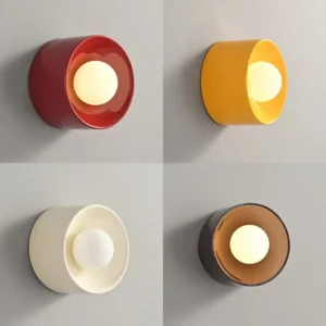 Modern Metal Cylinder Shade Decor Wall Sconce WA1063 10
