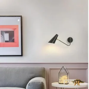 Modern Curved Arm Wall Lamp for Bedroom Bedside WA1066 1