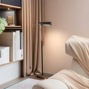 Multi-Joint Swing Arm Floor Lamp Black Rectangular Task Reading Light FL-A022 2