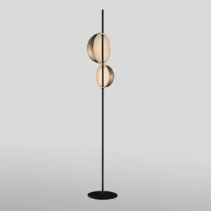 Modern Metal LED Floor Lamp with Slim Black Pole FL-A023 1