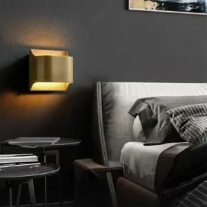 Minimalist Brass Up & Down Wall Lamp for Hotel WA1069 3