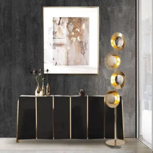 Modern Decorative Vertical Four Round Disc Brass Floor Lamp FL-A026 2