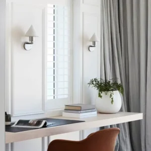 Modern Polished Chrome Triangle Shade Wall Lamp WA1073 2
