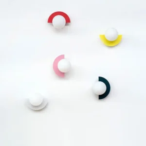 Minimalist Macaron Color Crescent Globe Wall Sconce WA1074 2