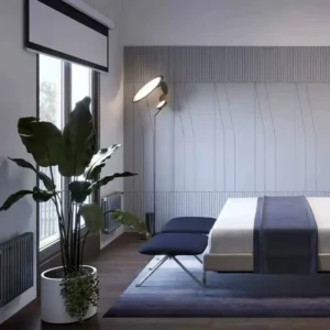 Modern Two-Lamp Head Black Metal LED Floor Lamp FL-A030 4
