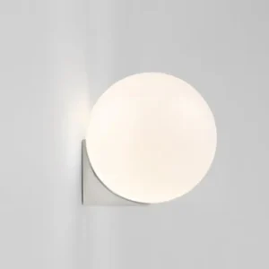 Minimalist Metal and Round Frosted Glass Wall Lamp WA1077 6