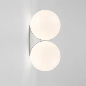 Minimalist Metal and Round Frosted Glass Wall Lamp WA1077 7