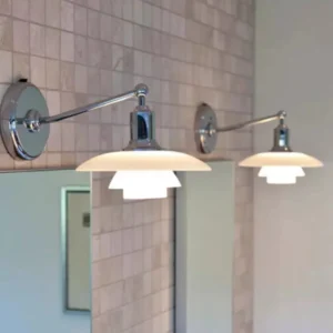 Modern Polished Chrome Swing Arm Bathroom Wall Sconce WA1079 1
