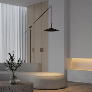 Italian Minimal Balance Arm Black Metal Floor Lamp FL-A035 3