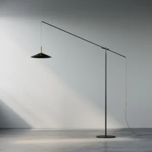 Italian Minimal Balance Arm Black Metal Floor Lamp FL-A035 4