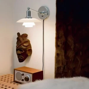 Modern Polished Chrome Swing Arm Bathroom Wall Sconce WA1079 5