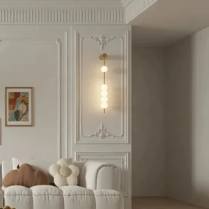 Modern Long Linear Frosted Glass Ball Wall Light WA1080 6