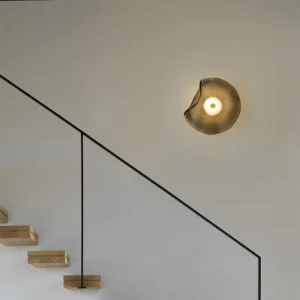 Minimalist Irregular Curved Glass Wall Sconce WA1083 3