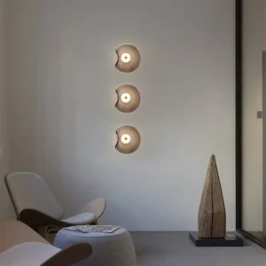 Minimalist Irregular Curved Glass Wall Sconce WA1083 4