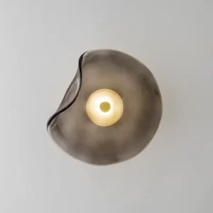 Minimalist Irregular Curved Glass Wall Sconce WA1083 7