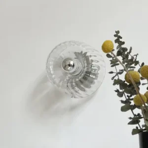 Modern Clear Fluted Glass Wall Lamp for Hotel Corridor Bedroom WA1012 1