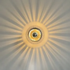 Modern Clear Fluted Glass Wall Lamp for Hotel Corridor Bedroom WA1012 2