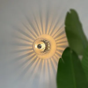 Modern Clear Fluted Glass Wall Lamp for Hotel Corridor Bedroom WA1012 4