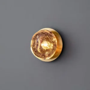 Modern Brass Metal & Bubble Glass Wall Lamp WA1084 5