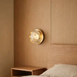 Modern Brass Metal & Bubble Glass Wall Lamp WA1084 8