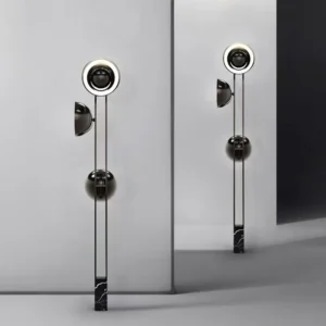 Contemporary Sculptural Vertical Multi Globe Floor Lamp FL-A043 4