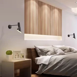 Modern Tapered Metal Shade Bedside Reading Wall Light WA1089 1