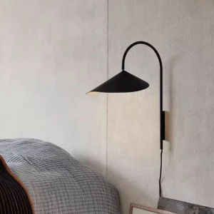 Modern Arched Goose Neck Metal Shade Reading Wall Light WA1099 2