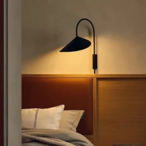 Modern Arched Goose Neck Metal Shade Reading Wall Light WA1099 5