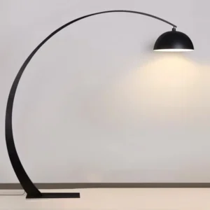Minimalist Large Arched Black Dome Shade Standing Lamp FL-A048 5