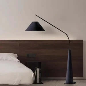 Minimalist Cantilever Floor Lamp with Black Conical Base FL-A050 1