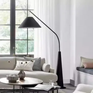 Minimalist Cantilever Floor Lamp with Black Conical Base FL-A050 3